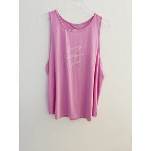 Juicy Couture Sport Twist Open Back Performance Tank Top Size XL